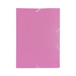 Chemise 3 rabats elastiques 24x32cm polypropylène - rose