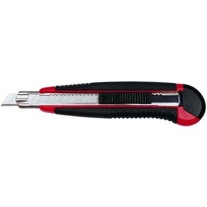 cutter professionnel Auto-Load lame: 18 mm noir/rouge WEDO