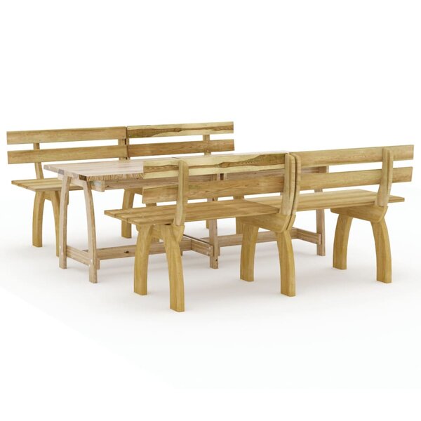 vidaXL Ensemble à manger de jardin 3 Pièces Bois de pin imprégné