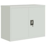 vidaXL Classeur gris clair 90x40x110 cm acier