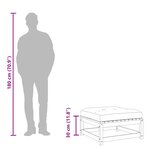 vidaXL Repose-pied de jardin avec coussin bois de pin imprégné