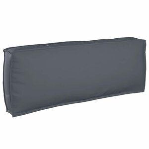 vidaXL Coussin pour dossier de palette Anthracite 120 x 40 x 12 cm