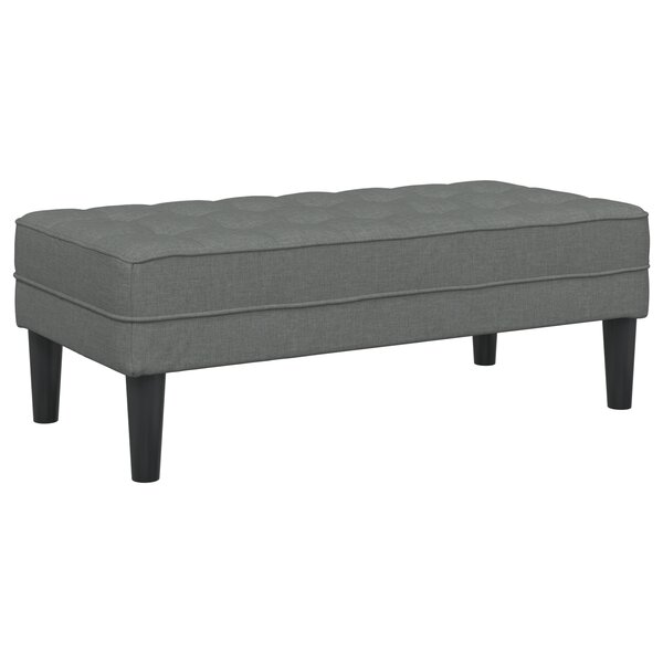 Banc vidaXL Gris Foncé 113x57x39 cm Tissu
