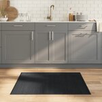 vidaXL Tapis rectangulaire gris 80x100 cm bambou