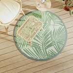 vidaXL Tapis d'extérieur vert Ø120 cm PP