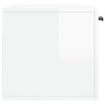vidaXL Armoire murale Blanc brillant 60x36 5x35 cm Bois d'ingénierie