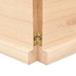 vidaXL Étagère murale 160x40x(2-4) cm bois de chêne massif non traité