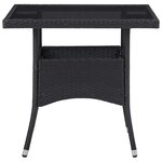 vidaXL Ensemble à Manger de jardin 9Pièces résine tressée et verre trempé