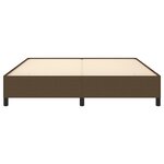 vidaXL Cadre de lit sans matelas marron foncé 160x200 cm tissu