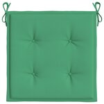 vidaXL Coussins de chaise jardin lot de 6 vert 50x50x3 cm tissu oxford