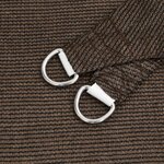 vidaXL Voile d'ombrage 160 g/m² Marron 2 5x4 m PEHD