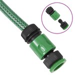 vidaXL Tuyau d'arrosage avec jeu de raccords vert 0 75" 10 m PVC