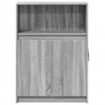 vidaXL Buffet avec LED sonoma gris 72x34x100 cm bois d'ingénierie