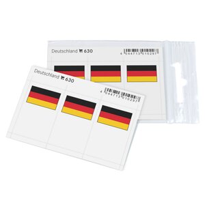 Feuillet de drapeaux Allemagne en couleurs pour reliures.