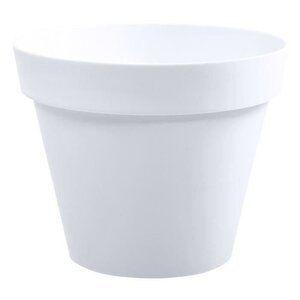 Pot de fleur rond Ø 30 x 26 cm - 10 L - Blanc
