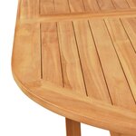 vidaXL Ensemble à Manger de jardin 7Pièces coussins Bois teck massif Gris