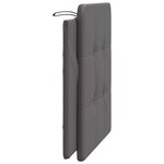 vidaXL Coussin de tête de lit gris 100 cm similicuir