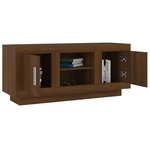 vidaXL Meuble TV chêne marron 102x35x45 cm bois d'ingénierie