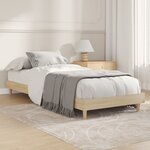 vidaXL Cadre de lit sans matelas chêne sonoma 75x190 cm