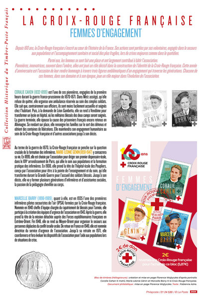 Document philatélique - Croix Rouge - 2024