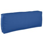 vidaXL Coussin de palette pour dos bleu royal 120x40x12 cm tissu Oxford