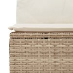 vidaXL Ensemble de Canapé de Jardin 11 Pièces avec Coussins Brun en Rattan Poly