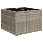 vidaXL Salon de jardin 8 Pièces avec coussins gris clair résine tressée