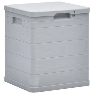 vidaXL Boîte de rangement de jardin 90 L Gris clair