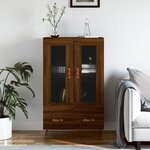 vidaXL Buffet haut chêne marron 69 5x31x115 cm bois d'ingénierie