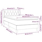 vidaXL Sommier à lattes de lit et matelas Rose 80x200 cm Velours
