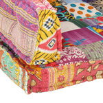 vidaXL Coussin de canapé palette Multicolore Tissu Patchwork