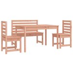 vidaXL Ensemble à manger de jardin 4 Pièces bois massif Douglas