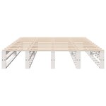 vidaXL Cadre de lit sans matelas blanc 120x190 cm bois de pin massif