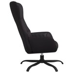 vidaXL Chaise de relaxation Noir Similicuir