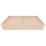 vidaXL Cadre de lit bois massif 135x190 cm double