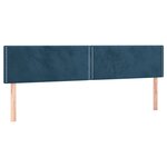 vidaXL Sommier à lattes de lit et matelas bleu foncé 120x190cm velours