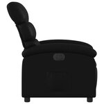 vidaXL Fauteuil inclinable électrique Noir Similicuir