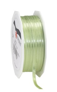 Satin double face 50-m-rouleau 3 mm vert clair