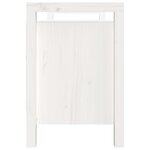 vidaXL Banc d'entrée Blanc 110x40x60 cm Bois de pin massif