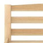 vidaXL Cadre de lit Blanc Bois de pin massif 200x200 cm