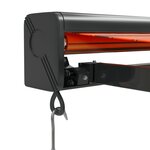 vidaXL Auvent rétractable orange et marron 3x2 5 m tissu et aluminium