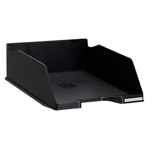 Corbeille à courrier maxi format exacompta noir - lot de 4