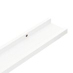 vidaXL Étagères murales 2 Pièces Blanc 115x9x3 cm