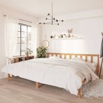 vidaXL Cadre de lit Marron miel Bois de pin massif 200x200 cm