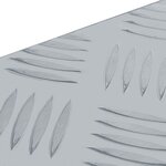 vidaXL Boîte en aluminium 110 5 x 38 5 x 40 cm Argenté