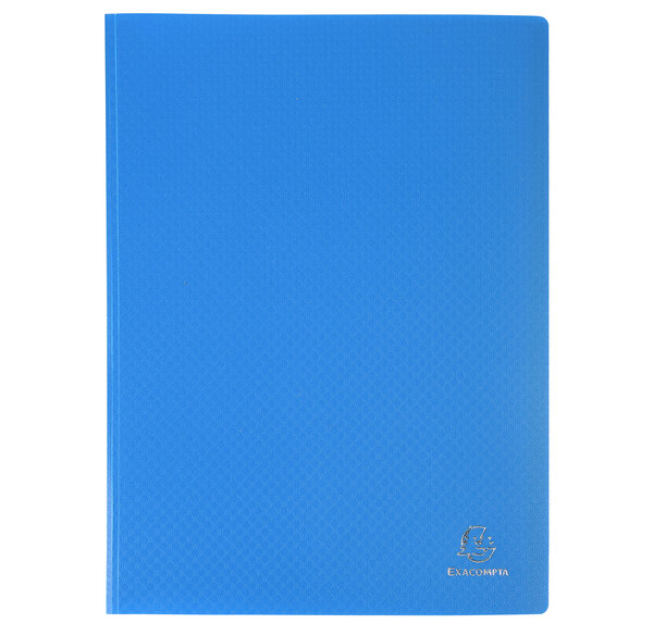 Protège-documents En Polypropylène Souple Opak 120 Vues - A4 - Bleu Clair - X 8 - Exacompta