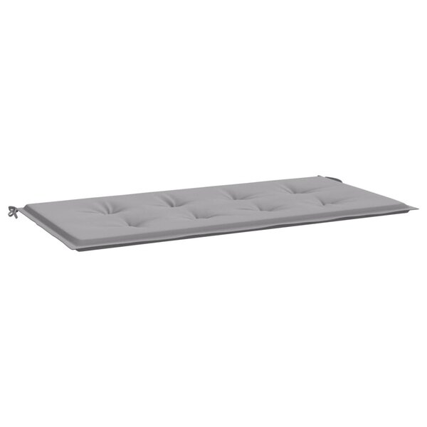 vidaXL Coussin de banc de jardin gris 100x50x4 cm tissu oxford