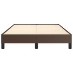 vidaXL Cadre de lit Marron 120x200 cm Similicuir
