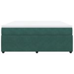 vidaXL Sommier à lattes de lit et matelas Vert foncé 180x200cm Velours