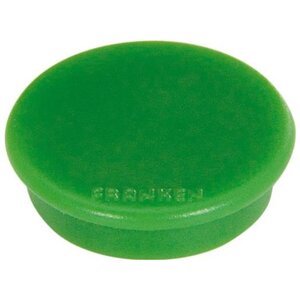 Lot de 10 aimants extra fort 38 mm H 12 mm anti-rayure Vert FRANKEN